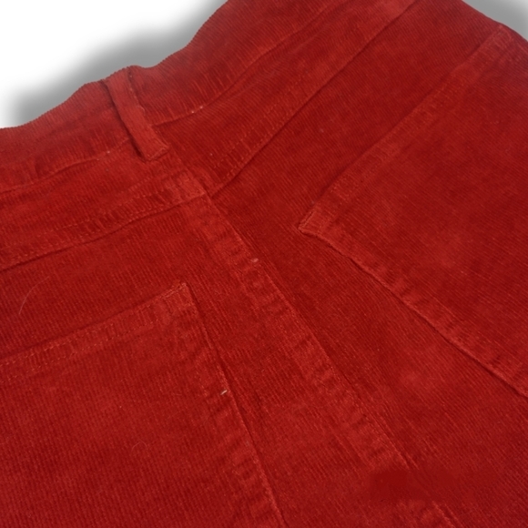 Peach Love California ~ Burgundy Corduroy Mini Skirt - Picture 7 of 13